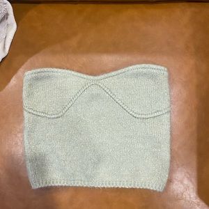 Zara wool strapless top size small